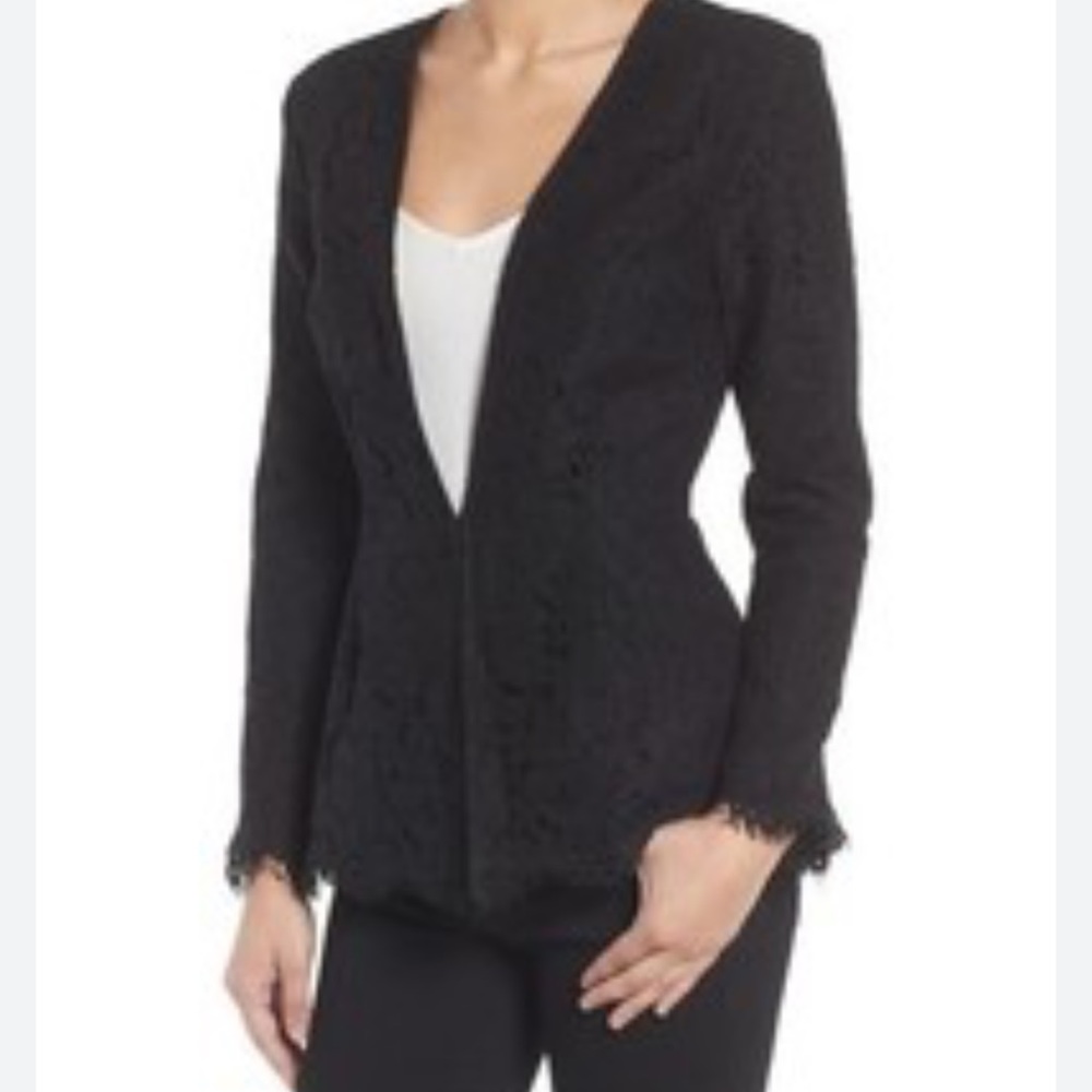 NWT Cupcakes and Cashmere Black Lace Tess Blazer Size Small - Picture 1 of 9